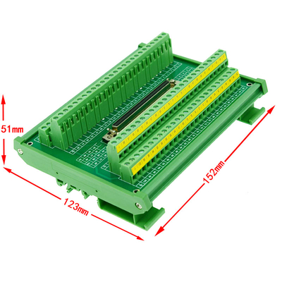 Trilho do RUÍDO de SCSI 100 Pin Connector que monta o tipo módulo dos blocos de terminais