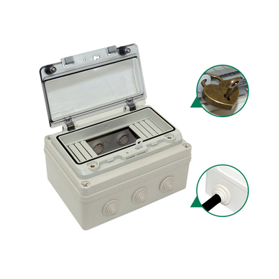 Maneira 6 8 exterior impermeável plástica da caixa de interruptor IP67 do interruptor do cerco elétrico fixado na parede