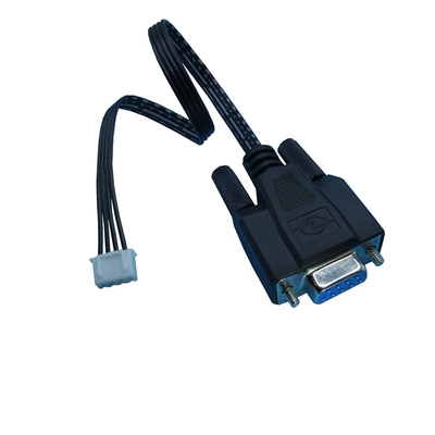 Porto de série da terra de DB9 RS232 DCD RXD TXD 4 ao conector do pino JST-XH 2.54mm para estender o cabo