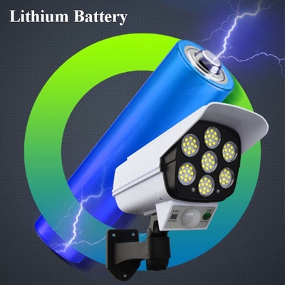 2 em 1 lâmpada de parede solar exterior leve solar do sensor de movimento da câmera do manequim da segurança impermeável