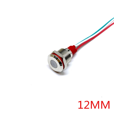 A cor do RGB três conduziu os conectores impermeáveis 12-24V de Lamp With Cable do piloto do sinal da luz indicadora