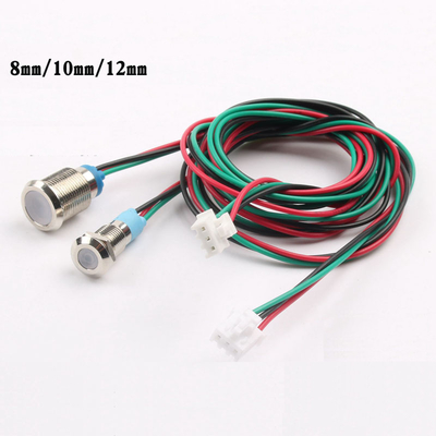 A cor do RGB três conduziu os conectores impermeáveis 12-24V de Lamp With Cable do piloto do sinal da luz indicadora