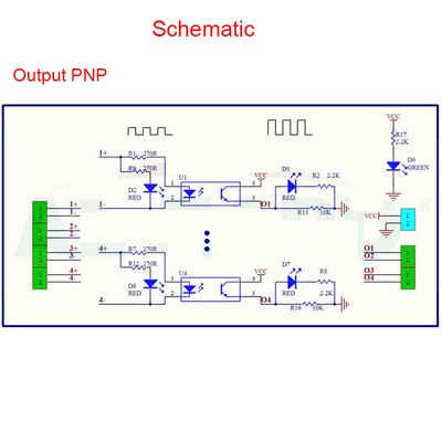 Os blocos de terminais do conversor de sinais de TTL HTL embarcam 8 maneiras para PLC NPN ou PNP 1.8V 3.3V 5V 12V 24V entrou