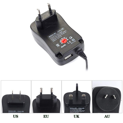 C.A. ajustável do adaptador universal da fonte de alimentação 30W ao adaptador universal do carregador da C.C. 3V/4.5V/6V/7.5V/9V/12V 1.5A