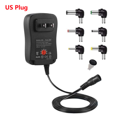 C.A. ajustável do adaptador universal da fonte de alimentação 30W ao adaptador universal do carregador da C.C. 3V/4.5V/6V/7.5V/9V/12V 1.5A