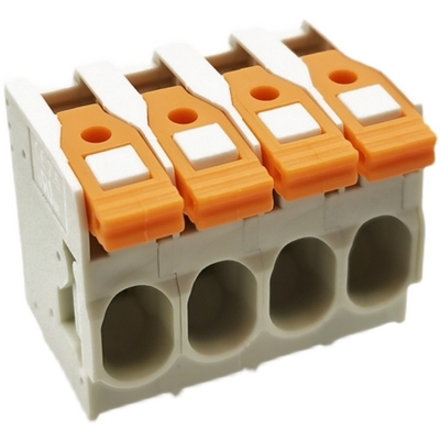 empurrar duplo da fileira do passo de 7.5mm a mola que frisa os blocos de terminais 27A 300V do PWB