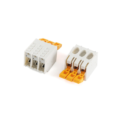empurrar duplo da fileira do passo de 7.5mm a mola que frisa os blocos de terminais 27A 300V do PWB