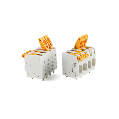 empurrar duplo da fileira do passo de 7.5mm a mola que frisa os blocos de terminais 27A 300V do PWB