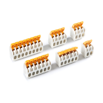 empurrar duplo da fileira do passo de 7.5mm a mola que frisa os blocos de terminais 27A 300V do PWB