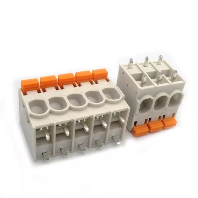 empurrar duplo da fileira do passo de 7.5mm a mola que frisa os blocos de terminais 27A 300V do PWB