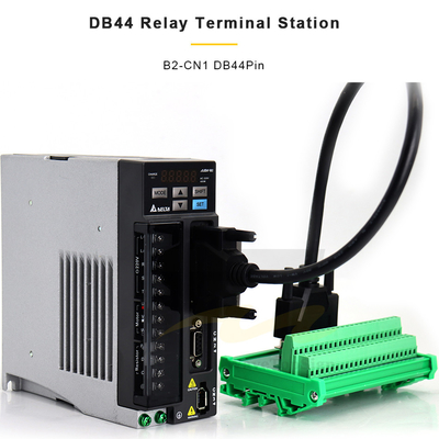 Trilho secundário fêmea dobro do RUÍDO do adaptador da placa da fuga dos blocos de terminais do soquete da fileira DB44 D
