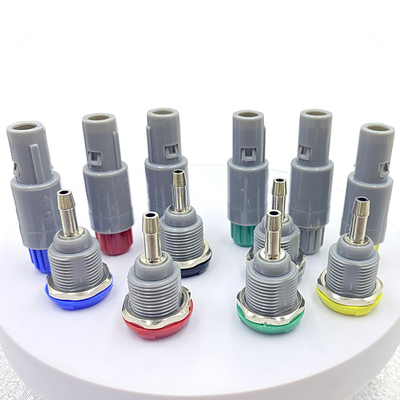 Conector plástico detravamento push pull misturado pneumático elétrico da tubulação da substituição do soquete da tomada do PACOTE do PAG