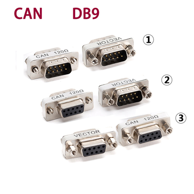 Adaptador de interfaces DB9 para CAN Bus com Pin-2 Pin-7 Resistência de 120 Ohm para análise de diagnóstico do veículo