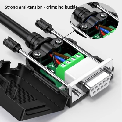 Mulher DB9 para CAN Bus Interface Adaptador 4-Pin terminais de parafuso com 120 ohm Resistor