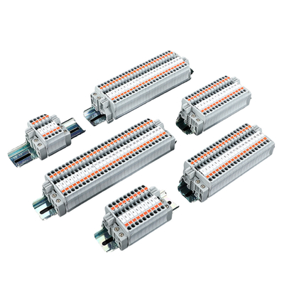 PT 2.5 Din Conector montado em trilho Kit de blocos terminais de prensagem de molas
