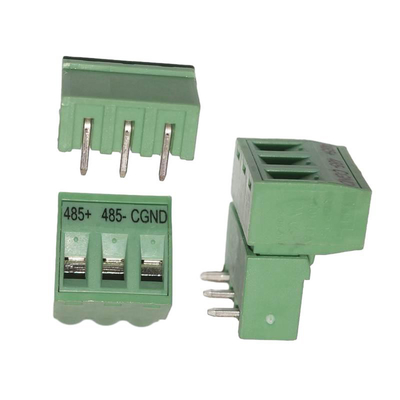 5.08mm Pitch PCB Plug-in Screw Terminal Blocks Plug + Right Angle Pin Header com serviço de marcação impressa
