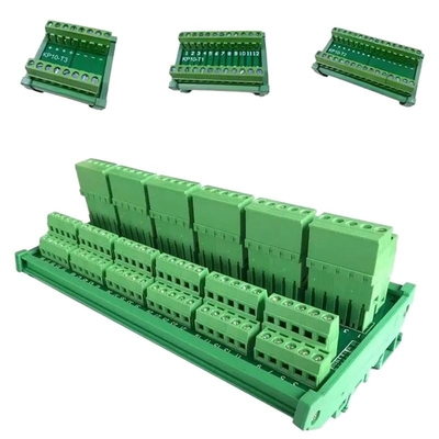 8 12 16 60 Caminhos Conexão de cabo Hub de distribuição Blocos terminais Cablagem Din Rail Mount