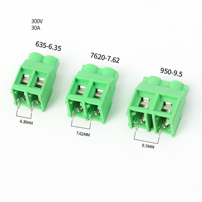 6.35mm/0,25&quot; pino Jointable do pino 3 do conector 2 do bloco de terminais do parafuso do PWB