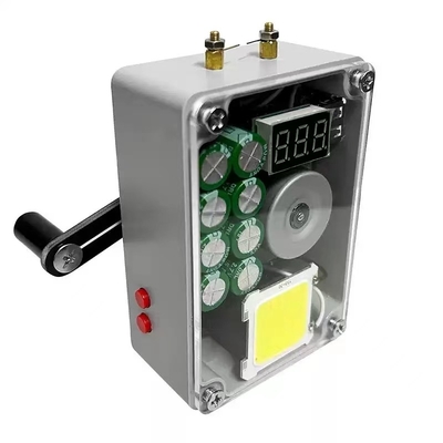 Caixa de gerador de mão Banco de energia de emergência Carregador de telefone USB Lighter Fornecimento de energia manual