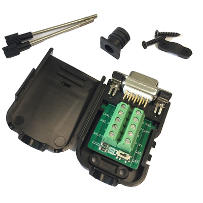 CAN OPEN Bus Interface para DB9 D Sub 9-pin Adaptador Compatível com PCAN CIA Standard 120 Ohm Incorporado