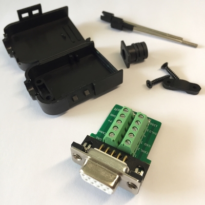CAN OPEN Bus Interface para DB9 D Sub 9-pin Adaptador Compatível com PCAN CIA Standard 120 Ohm Incorporado