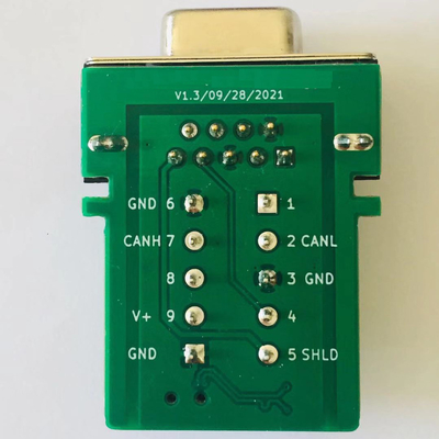 CAN OPEN Bus Interface para DB9 D Sub 9-pin Adaptador Compatível com PCAN CIA Standard 120 Ohm Incorporado