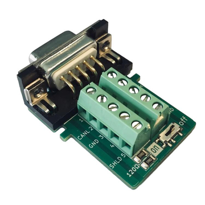 CAN OPEN Bus Interface para DB9 D Sub 9-pin Adaptador Compatível com PCAN CIA Standard 120 Ohm Incorporado