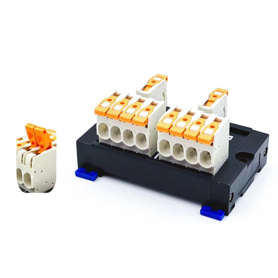 empurrar duplo da fileira do passo de 7.5mm a mola que frisa os blocos de terminais 27A 300V do PWB