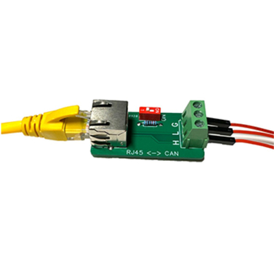 Conector RJ45 de conector feminino para a interface CAN Bus Port 3 Pin Terminals Breakout Board