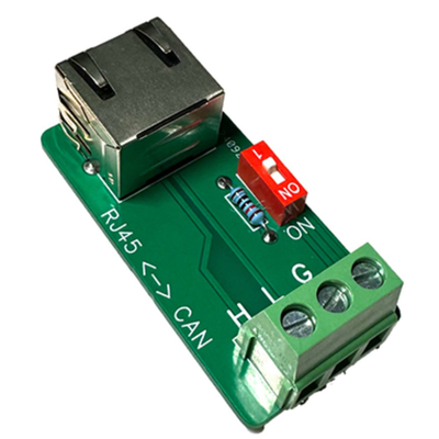 Conector RJ45 de conector feminino para a interface CAN Bus Port 3 Pin Terminals Breakout Board