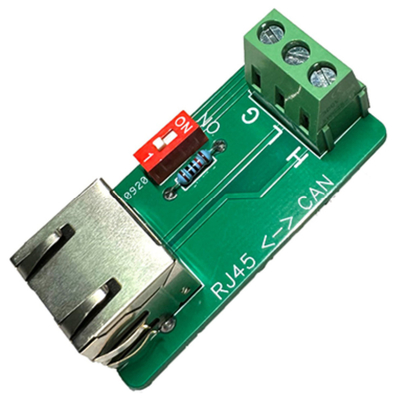 Conector RJ45 de conector feminino para a interface CAN Bus Port 3 Pin Terminals Breakout Board