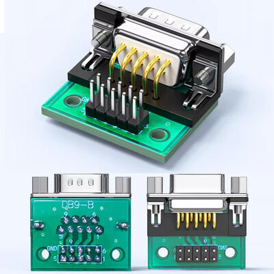 Adaptador de Headers Macho DB9 para 2.54 mm Placa de Circuito Conversor RS232