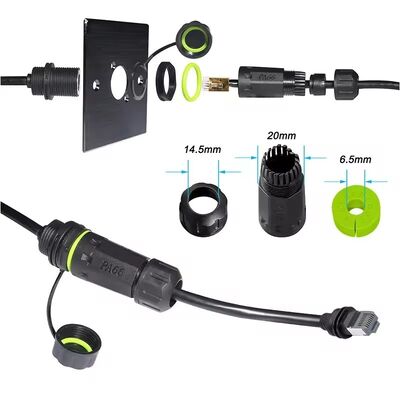 Adaptador Starlink Ethernet de 250 mm Gen 3 Mini, cabo de extensão Starlink para acoplador RJ45