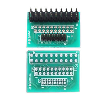 Pitch 1,27 mm a 2,54 mm Adaptador de conversão PCB Breakout Board 10 pin Single ou Dual Row
