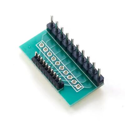 Pitch 1,27 mm a 2,54 mm Adaptador de conversão PCB Breakout Board 10 pin Single ou Dual Row