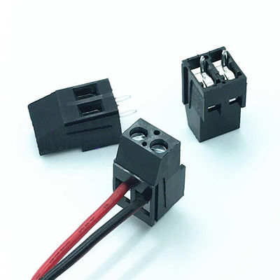 5.08mm / 0.2" Pitch PCB conectores de parafuso preto blocos terminais 2P 3P combinação dupla linha