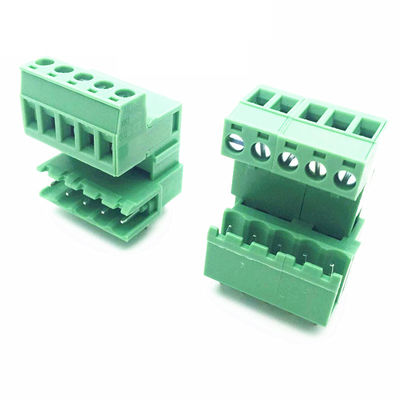 os blocos de terminais Pluggable do parafuso do PWB de Jointable da fileira dupla do passo de 5.08mm obstruem Pin Header