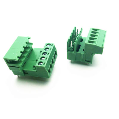 os blocos de terminais Pluggable do parafuso do PWB de Jointable da fileira dupla do passo de 5.08mm obstruem Pin Header