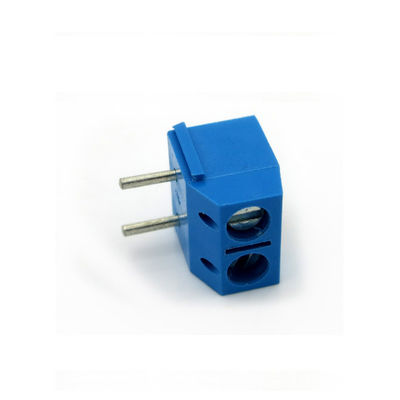 o PWB do passo de 5.00mm montou o ângulo direito 2P dos blocos de terminais do parafuso ao azul 20P