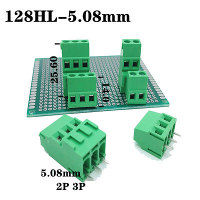 5.08mm / 0.2&quot; Dual Row PCB Mount Screw Terminal Blocks Connector com serviço de marcação impressa