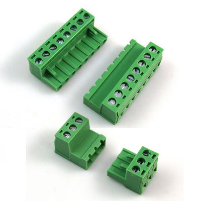 blocos de terminais Pluggable do parafuso do PWB do passo de 5.08mm que entram a tomada do soquete