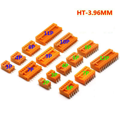 os blocos de terminais Pluggable do parafuso do PWB do passo de 3.96mm obstruem + Pin Header Socket Green HT3.96