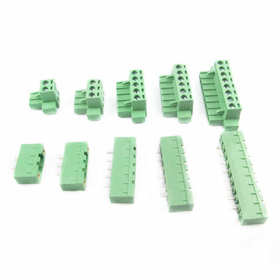 os blocos de terminais de encaixe do parafuso do PWB do passo de 5.08mm obstruem Pin Header reto com flange