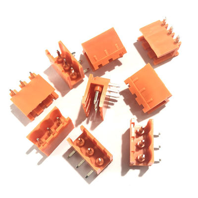 Os blocos de terminais Pluggable espaçando do parafuso do PWB da laranja 5.08mm obstruem + Pin Header Socket