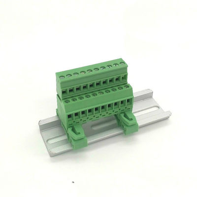 5.08mm/0,2&quot; trilho Pluggable do ruído dos blocos de terminais do parafuso do passo que monta 300V 10A