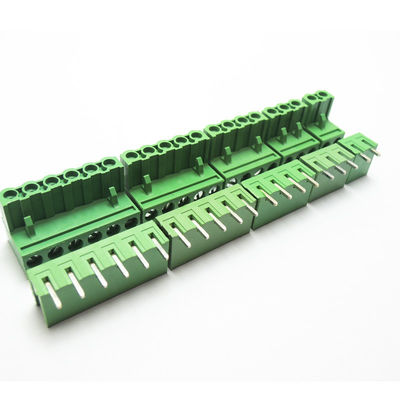 5.08mm Pitch PCB Plug-in Screw Terminal Blocks Plug + Right Angle Pin Header com serviço de marcação impressa