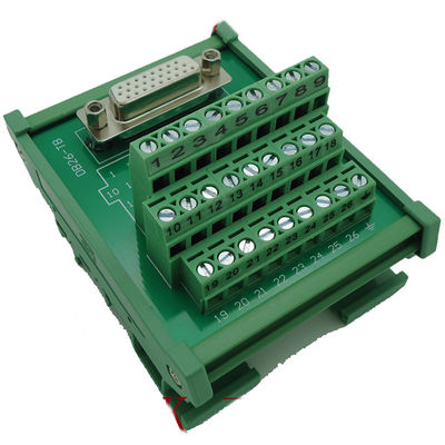 Placa da fuga do bloco de Pin Female Socket Connector Terminal do sub 26 de HDP26 DB26 D