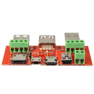 Tipo-c placa de Mini Micro USB da fuga do verificador da bateria do conversor do adaptador de relação