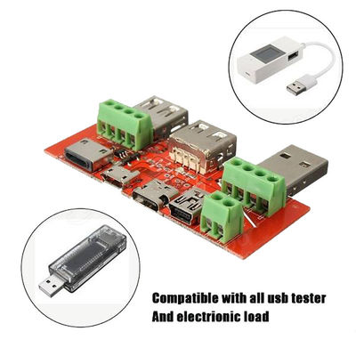 Tipo-c placa de Mini Micro USB da fuga do verificador da bateria do conversor do adaptador de relação