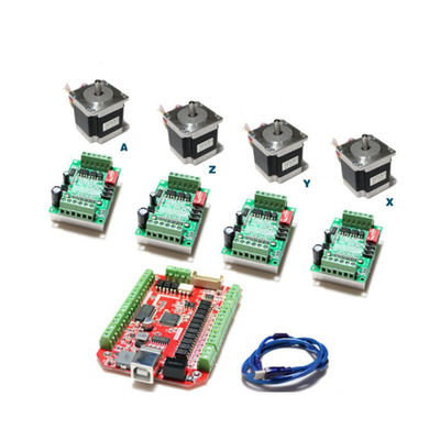 Motorista Kit do programa do CNC do motor de piso MACH3 do controlador 57mm do router do CNC de TB6560 3A USB